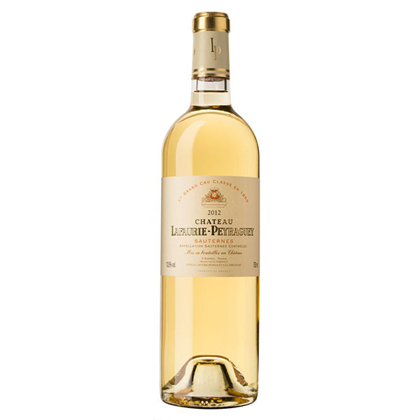 Chateau Lafaurie-Peyraguey Lafaurie-Peyraguey White Wine Bottle with classic gold topper and label