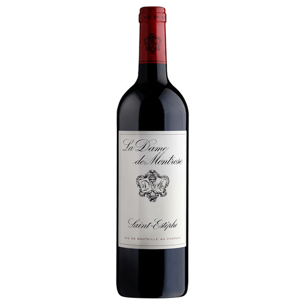 Chateau Montrose Dame de Montrose Saint Estephe Red Wine bottle with white classy looking label